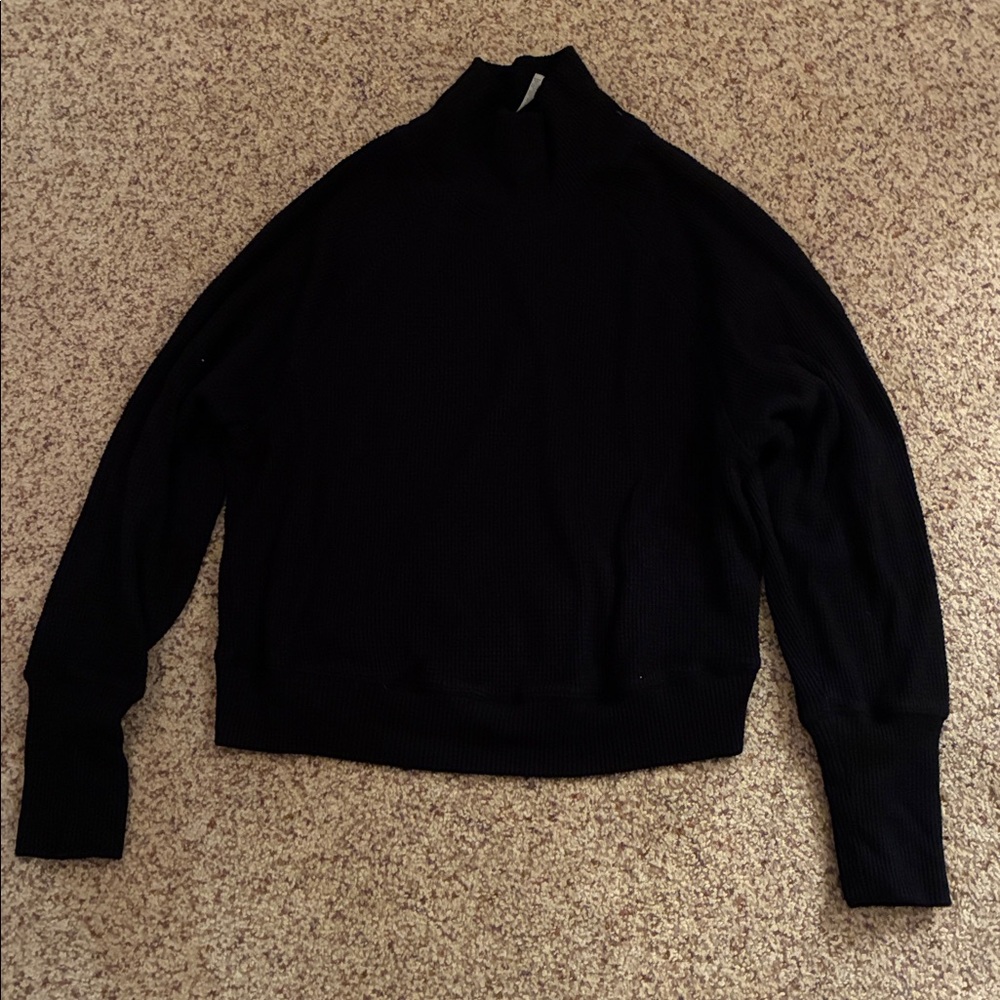 ALO Yoga Black Women's Waffle Sweater